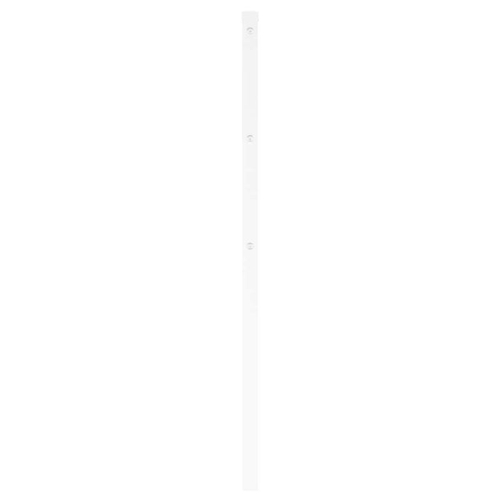 udskiftningsgavl 193 cm metal hvid