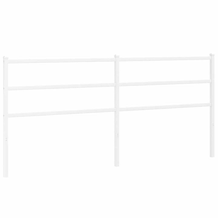 udskiftningsgavl 200 cm metal hvid