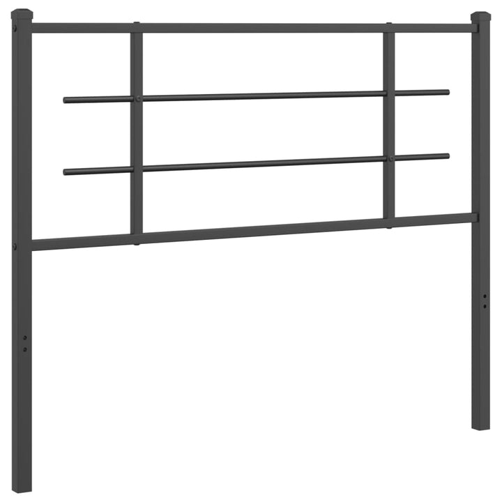 udskiftningsgavl 107 cm metal sort