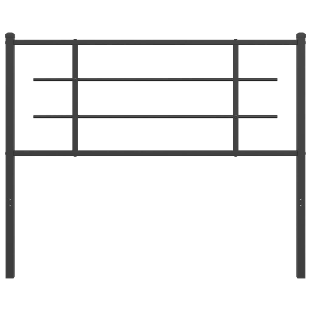 udskiftningsgavl 107 cm metal sort