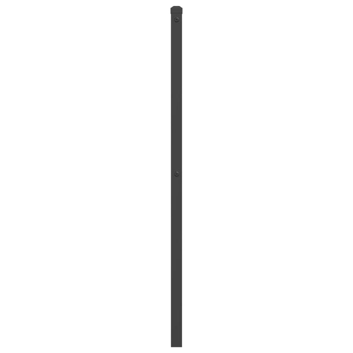 udskiftningsgavl 107 cm metal sort