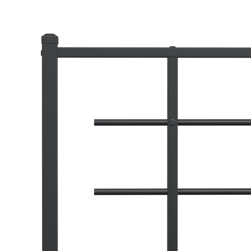 udskiftningsgavl 107 cm metal sort