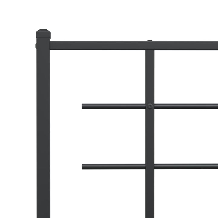 udskiftningsgavl 107 cm metal sort