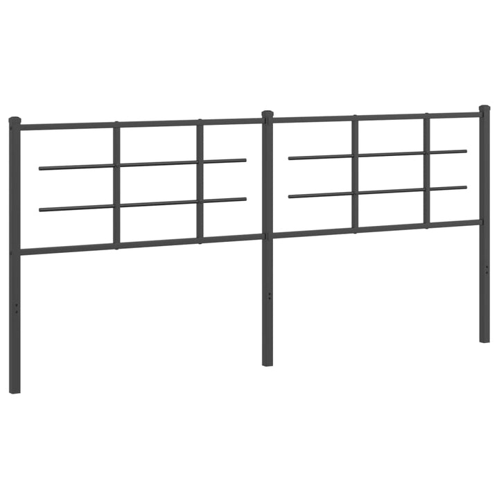 udskiftningsgavl 193 cm metal sort
