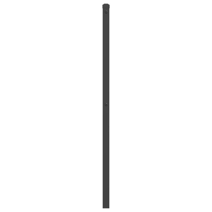 udskiftningsgavl 193 cm metal sort