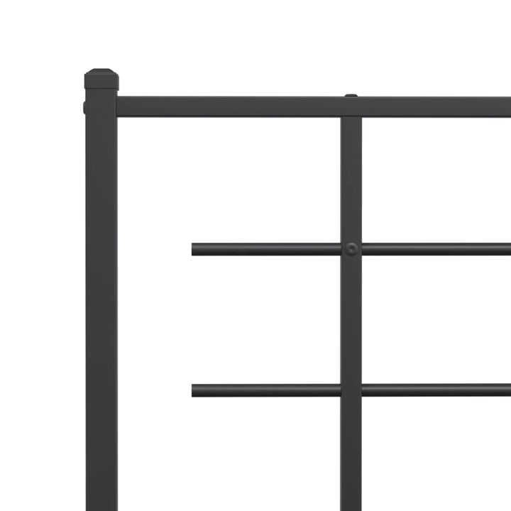udskiftningsgavl 193 cm metal sort