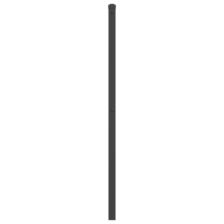 udskiftningsgavl 200 cm metal sort
