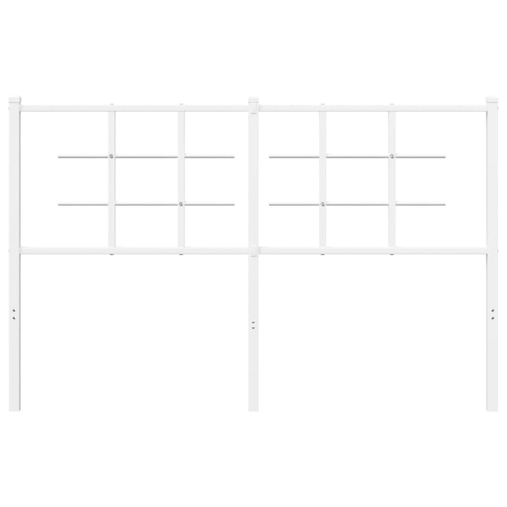 udskiftningsgavl 135 cm metal hvid