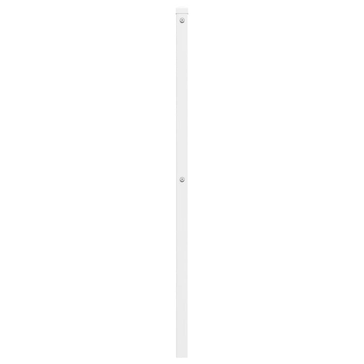 udskiftningsgavl 135 cm metal hvid
