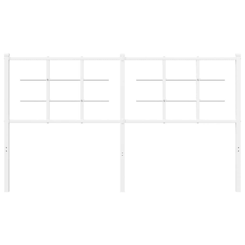udskiftningsgavl 150 cm metal hvid