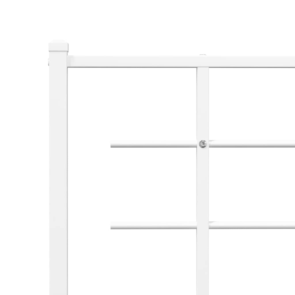 udskiftningsgavl 150 cm metal hvid