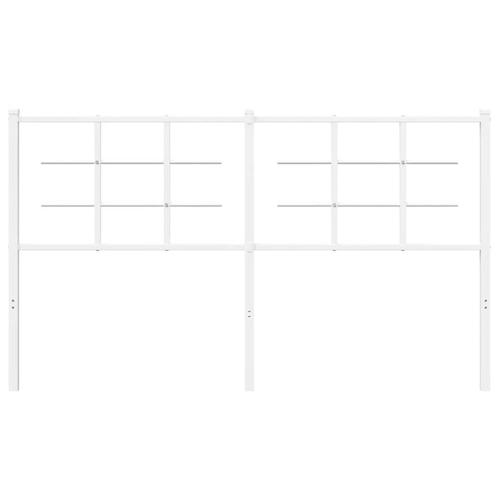 udskiftningsgavl 160 cm metal hvid