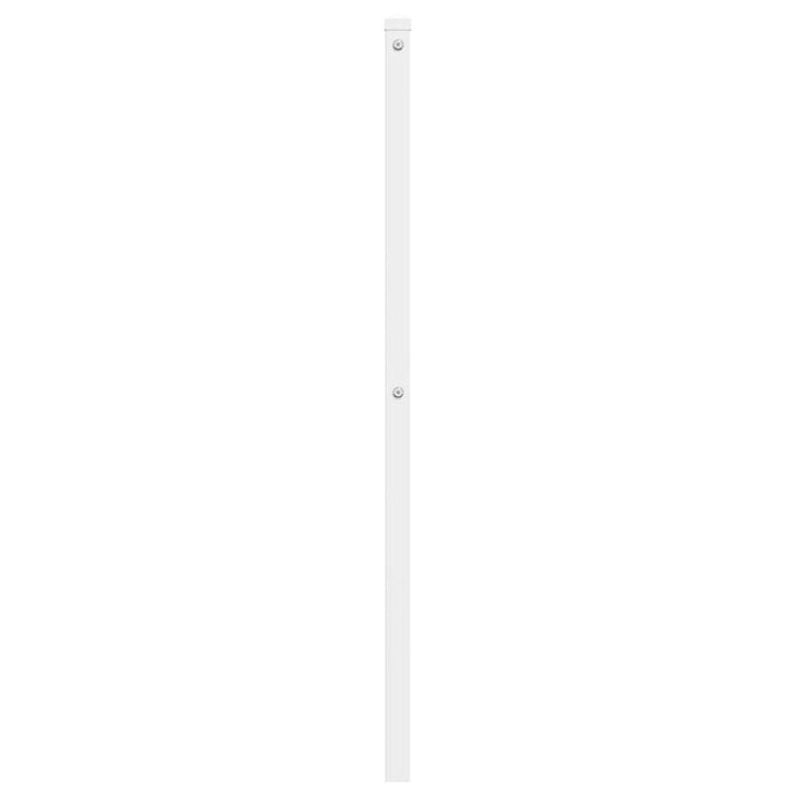 udskiftningsgavl 180 cm metal hvid