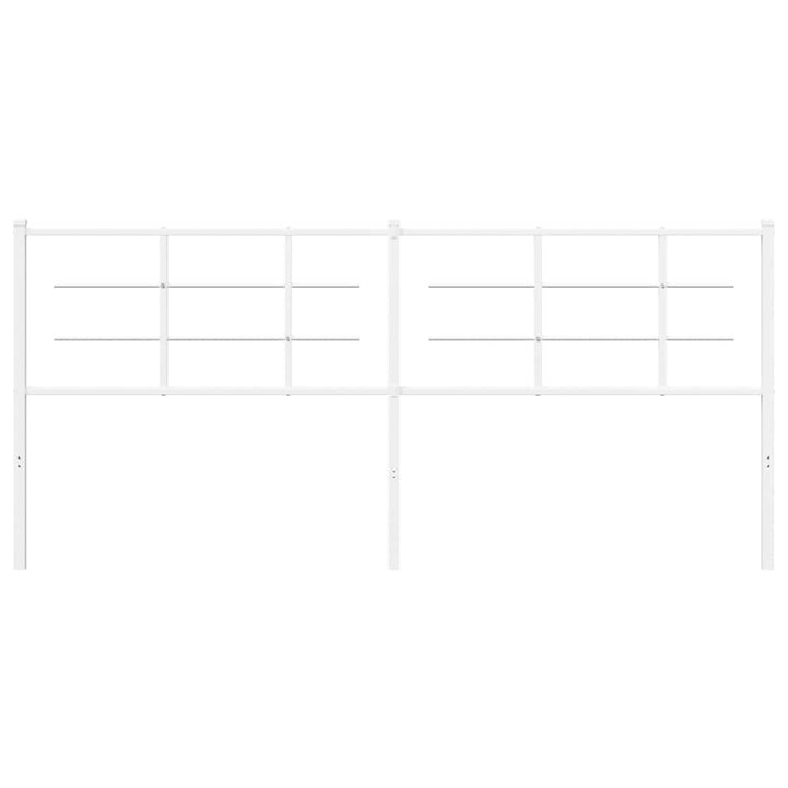 udskiftningsgavl 193 cm metal hvid
