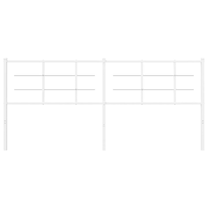 udskiftningsgavl 200 cm metal hvid