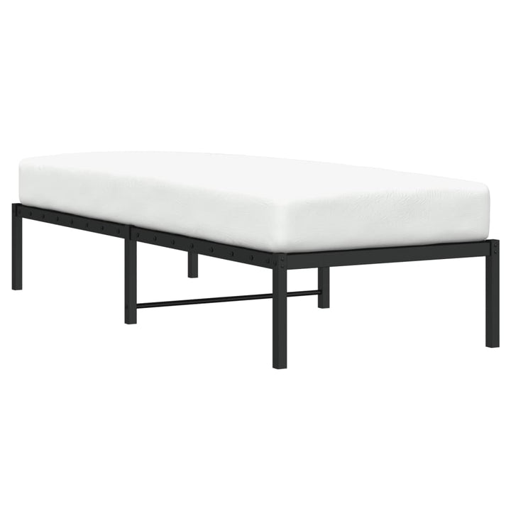sengeramme 75x190 cm metal sort