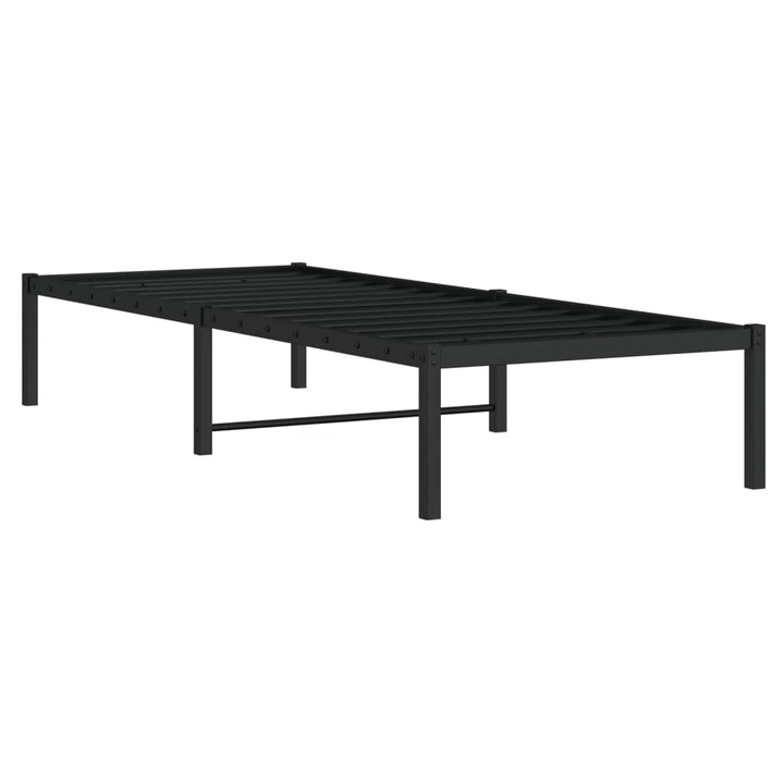 sengeramme 75x190 cm metal sort