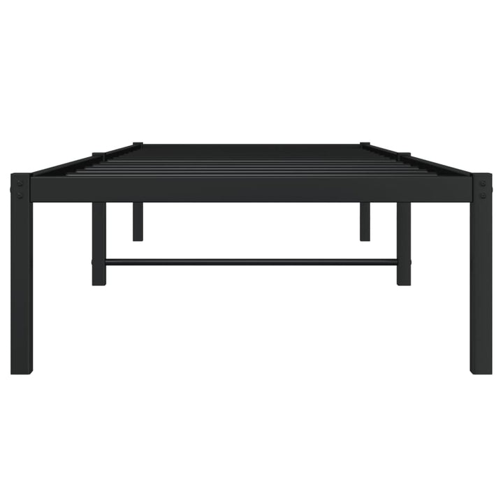 sengeramme 75x190 cm metal sort