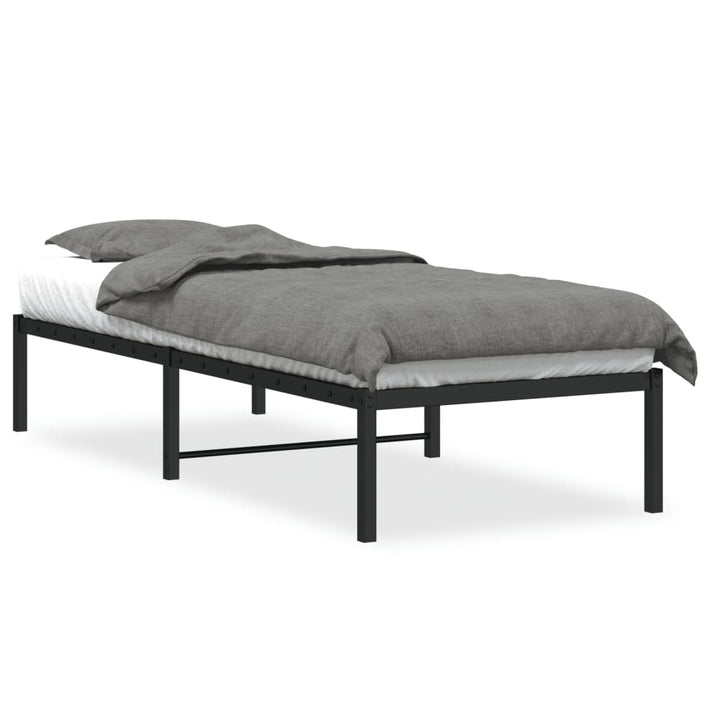 sengeramme 80x200 cm metal sort