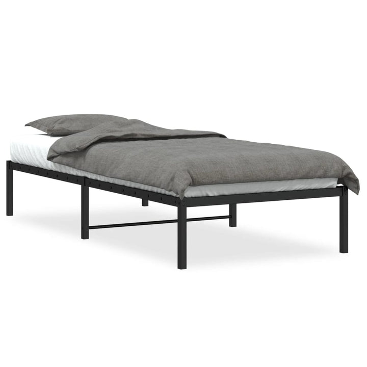 sengeramme 90x190 cm metal sort