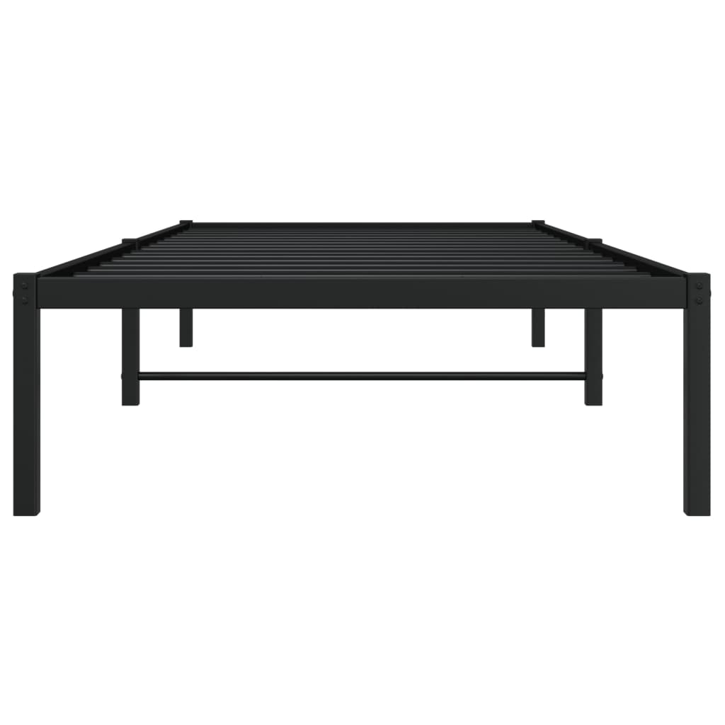 sengeramme 90x190 cm metal sort