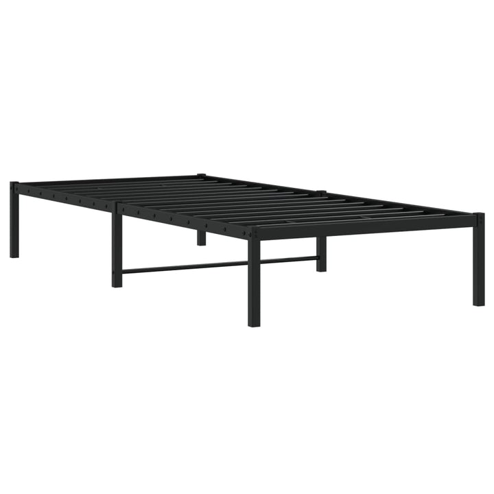 sengeramme 90x200 cm metal sort