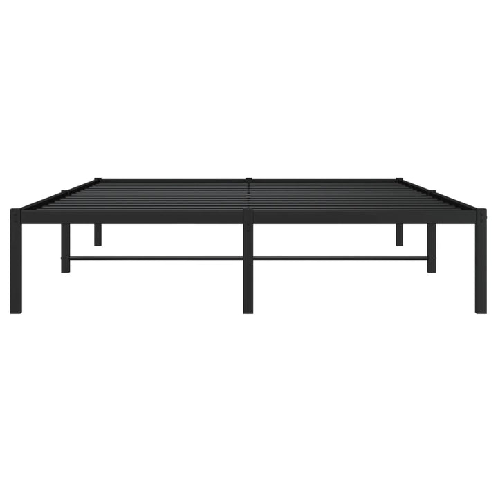 sengeramme 135x190 cm metal sort