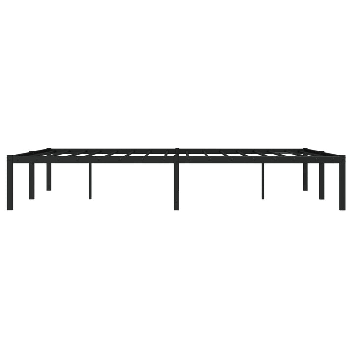 sengeramme 135x190 cm metal sort