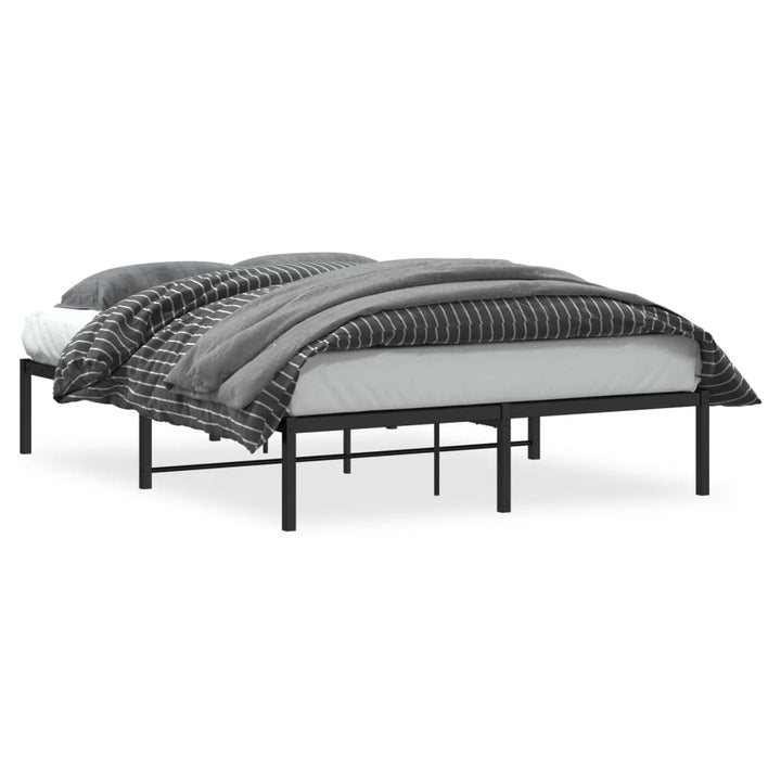 sengeramme 140x190 cm metal sort