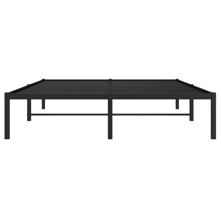 sengeramme 140x190 cm metal sort