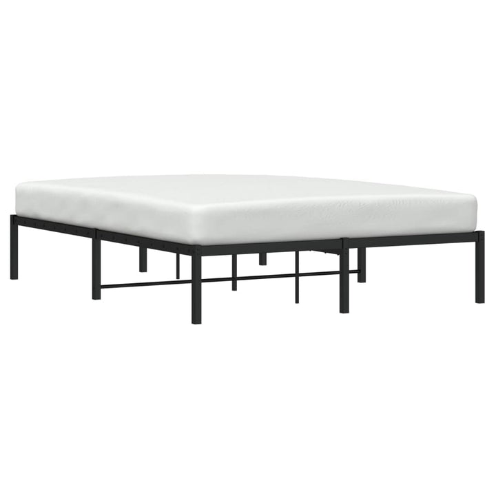 sengeramme 140x200 cm metal sort