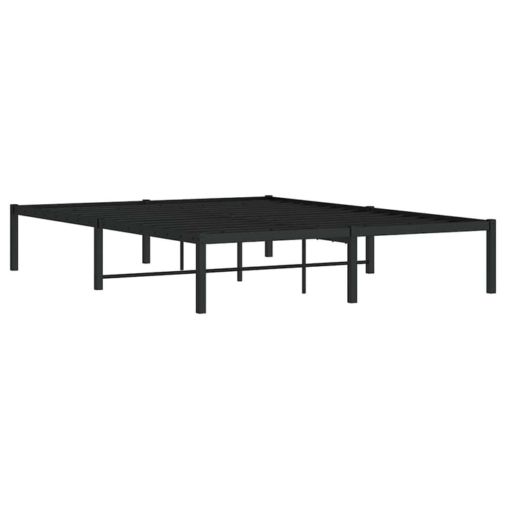 sengeramme 140x200 cm metal sort