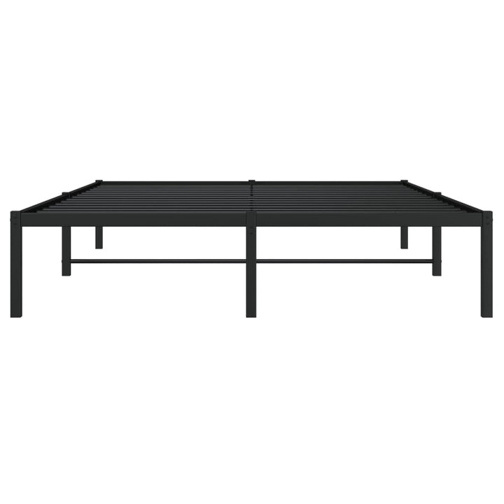 sengeramme 140x200 cm metal sort