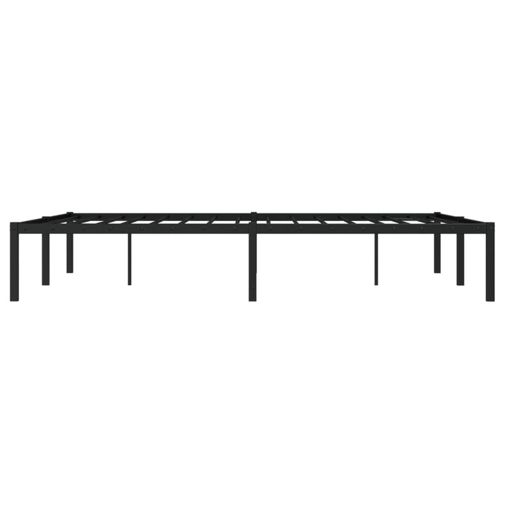 sengeramme 140x200 cm metal sort
