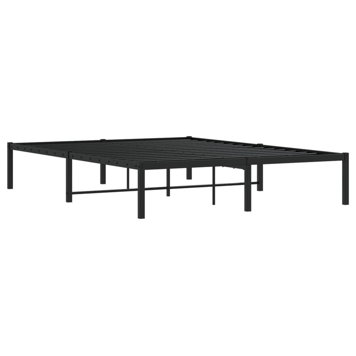 sengeramme 140x200 cm metal sort