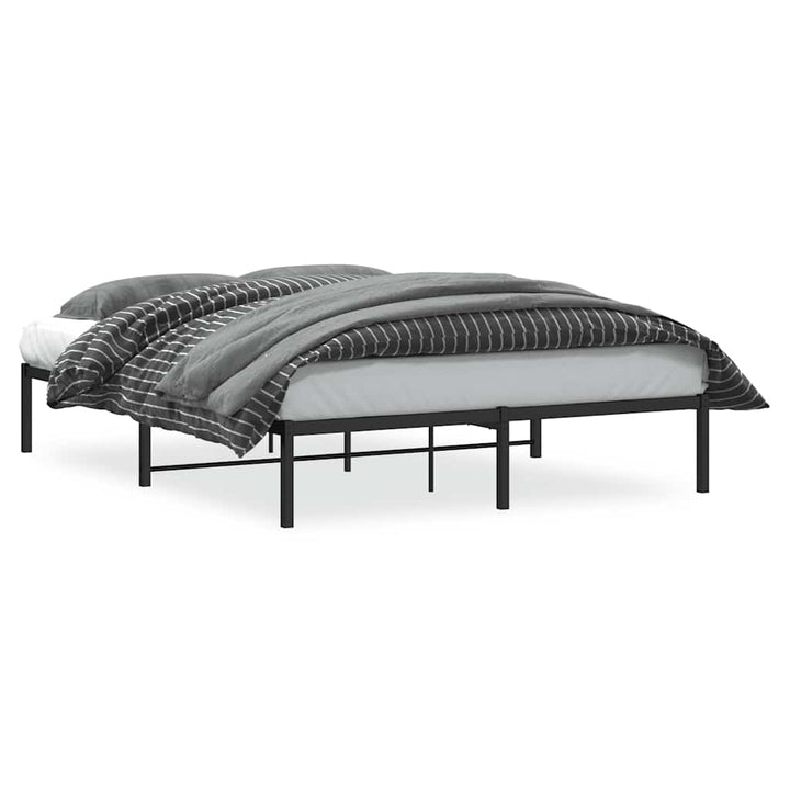 sengeramme 160x200 cm metal sort