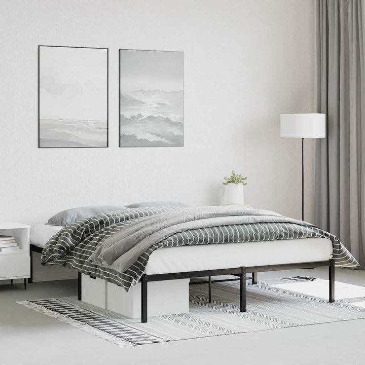 sengeramme 160x200 cm metal sort