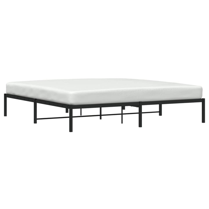 sengeramme 200x200 cm metal sort