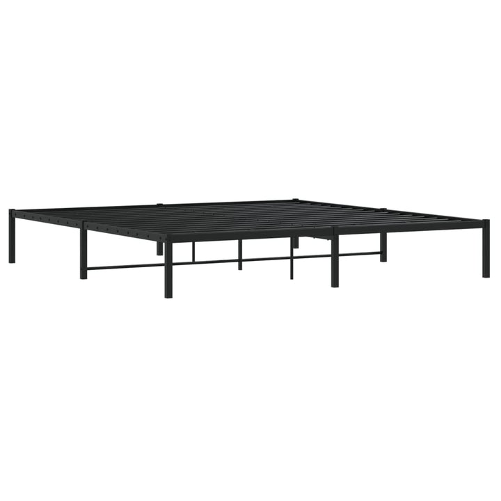 sengeramme 200x200 cm metal sort