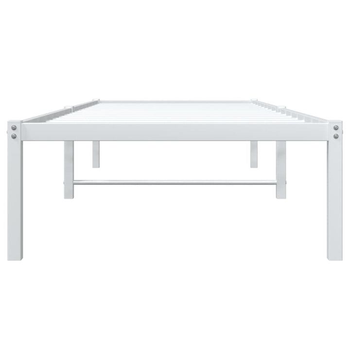 sengeramme 75x190 cm metal hvid
