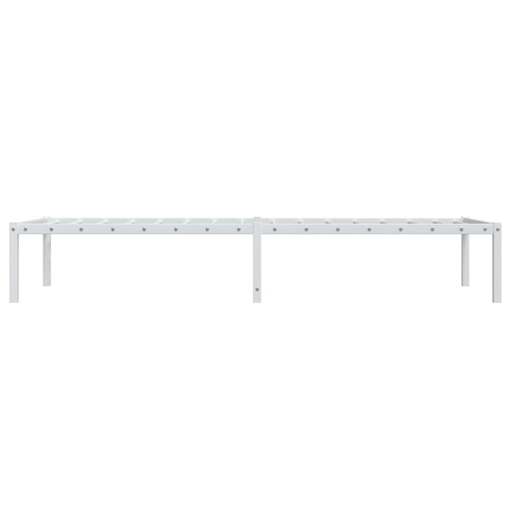 sengeramme 75x190 cm metal hvid