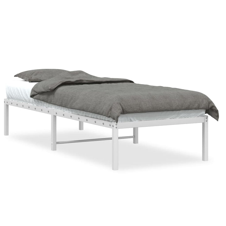 sengeramme 80x200 cm metal hvid
