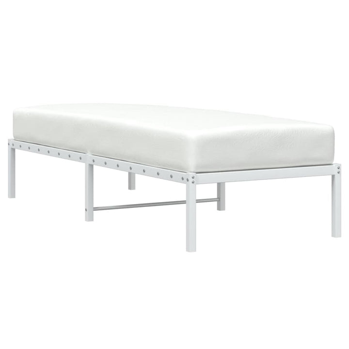 sengeramme 80x200 cm metal hvid