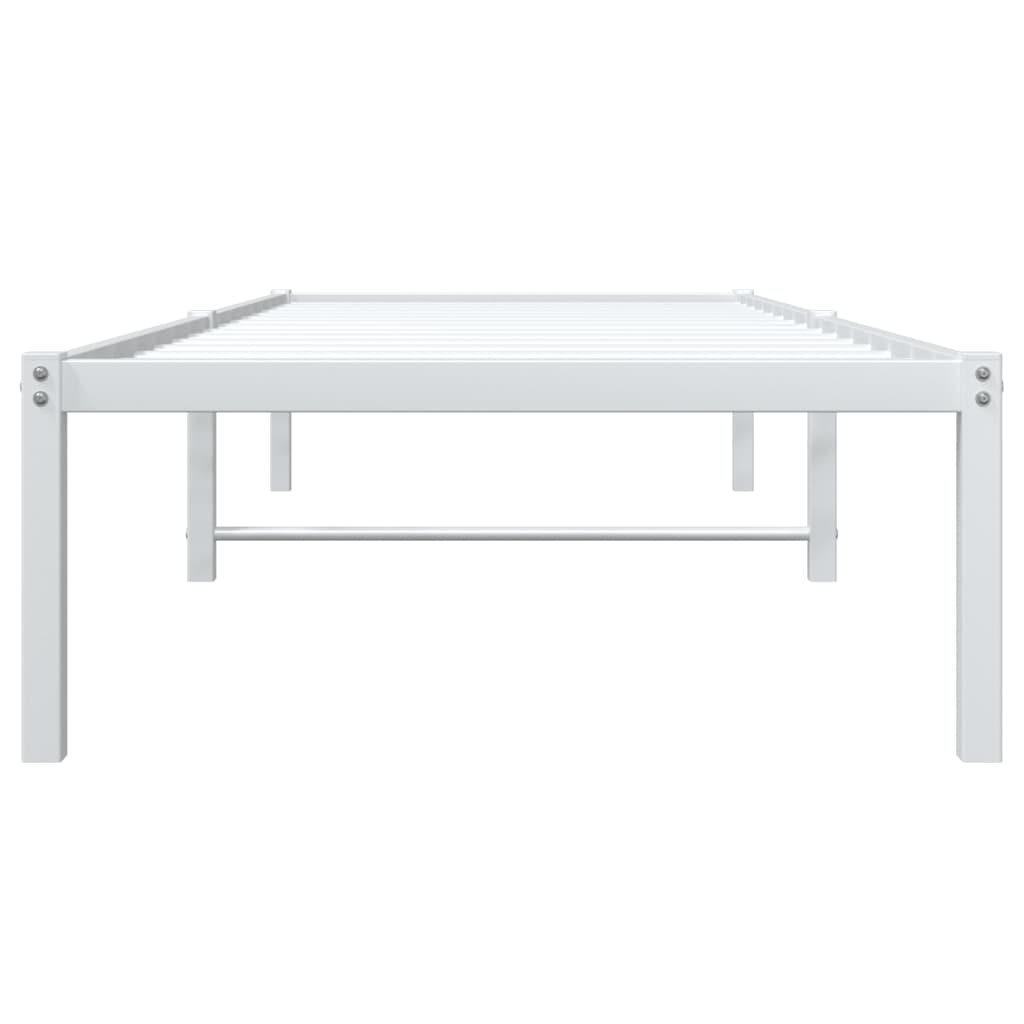 sengeramme 80x200 cm metal hvid