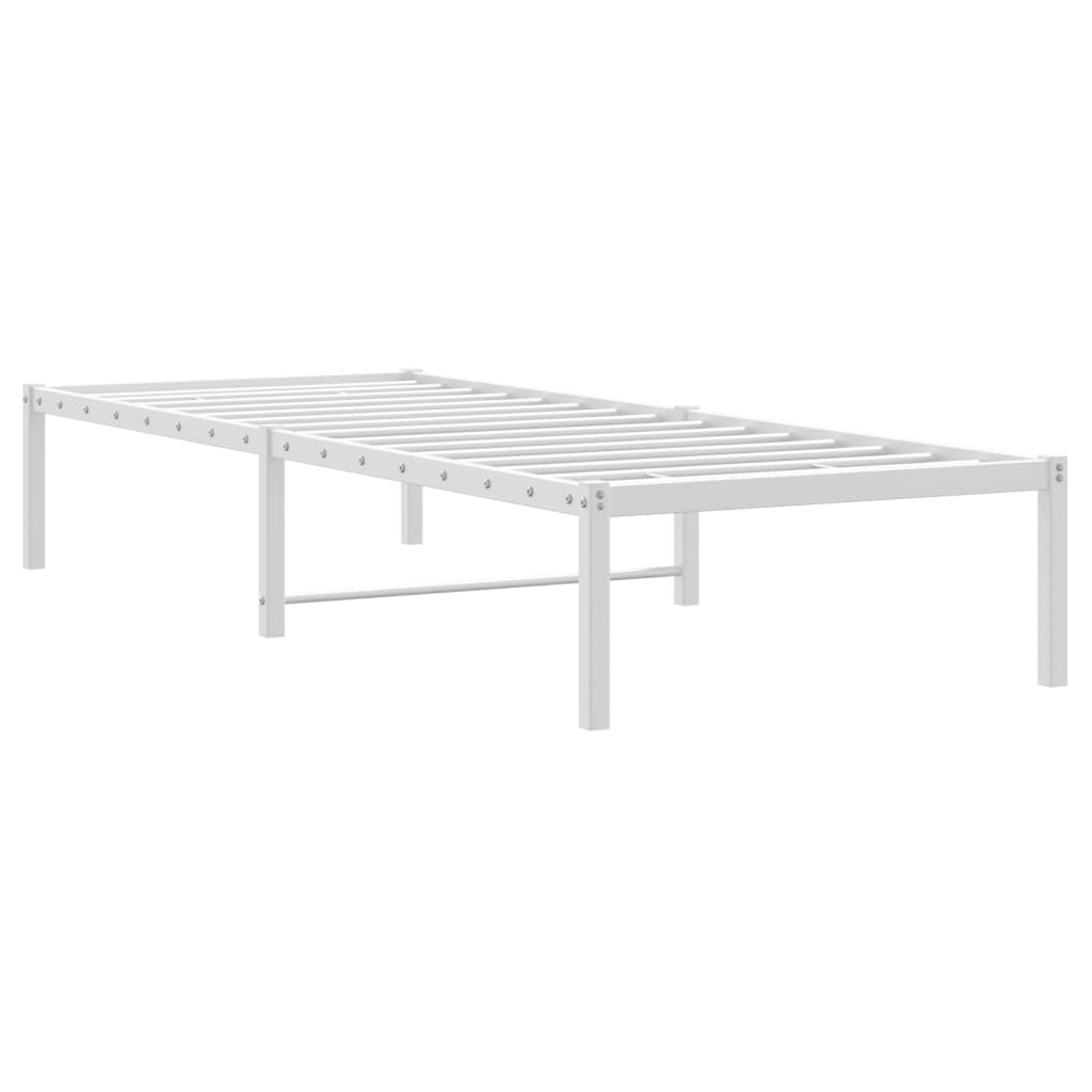 sengeramme 80x200 cm metal hvid