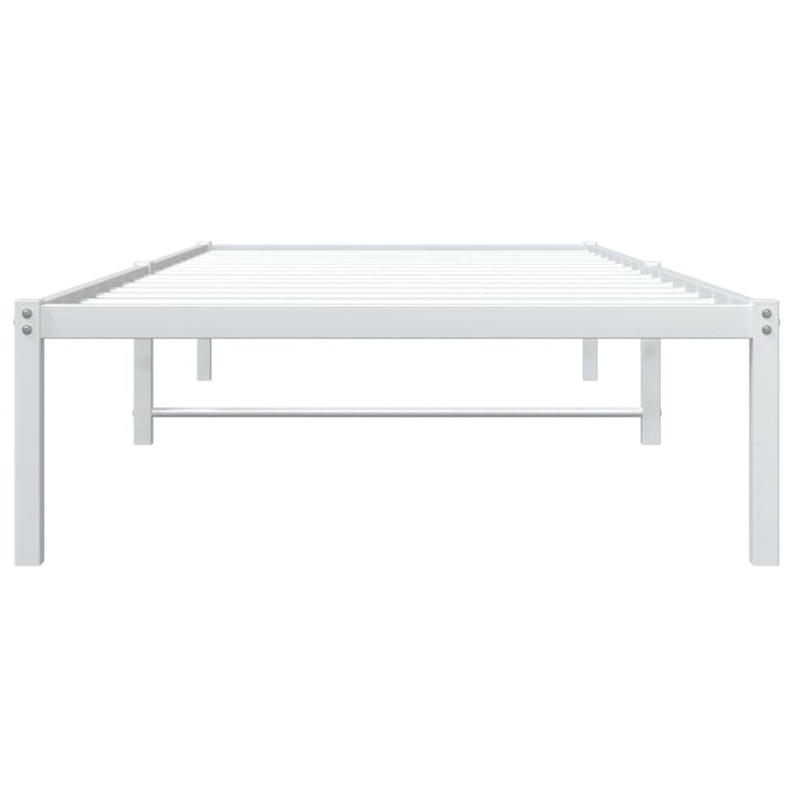 sengeramme 90x190 cm metal hvid