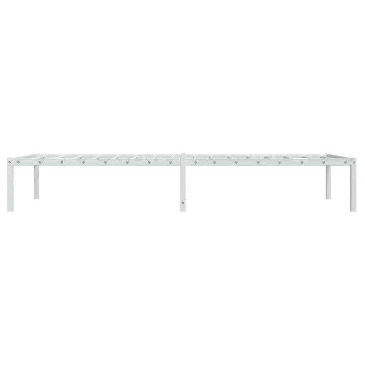 sengeramme 90x190 cm metal hvid