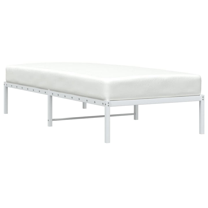 sengeramme 90x200 cm metal hvid