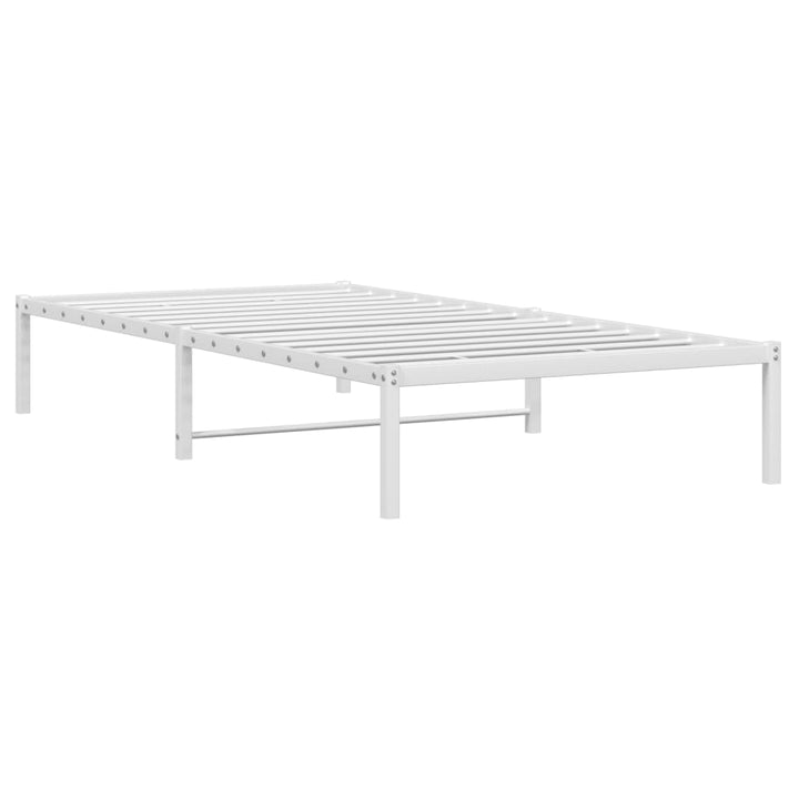 sengeramme 107x203 cm metal hvid