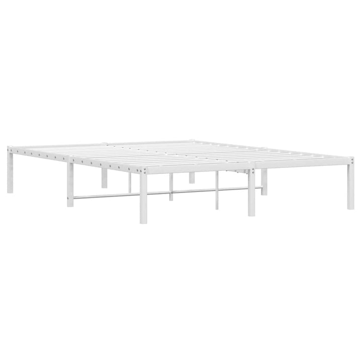 sengeramme 135x190 cm metal hvid